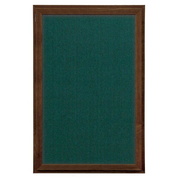 United Visual Products Indoor Enclosed Combo Board, 72"x36", Satin Frame/Black & Black UVCB7236-BLACK-BLACK - main